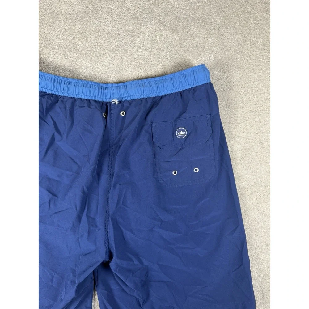 Peter Millar Seaside Swim Trunks Mens Blue Mesh Lined Resort Water Pool XL